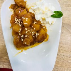 dessert maison, le best de Thanh, la tatin ananas caramel beurre salé