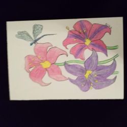 Dragonfly Lilly  5 1/2 x 4   Price $8.50