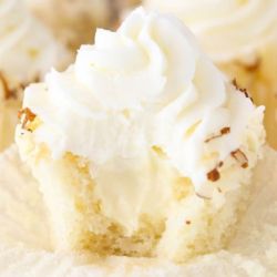 Almond Cream Cupcake with Butter Cream Frosting
